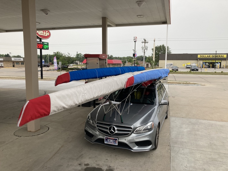 Myrtle Loaded up for the Iowa Games.JPG